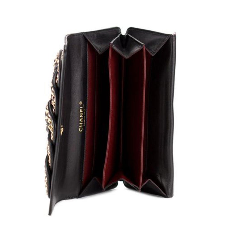 Chanel Twisted Chain Knotted Limited Edition Rare Black Lambskin Clutch