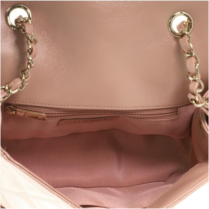 Chanel Zwei Ton CC Klappe Tasche gesteppt glänzend gealtert Kalbsleder Mini 1