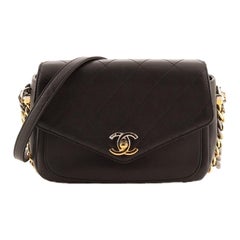 Chanel Two Tone Envelope Flap Bag Quilted Calfskin Medium