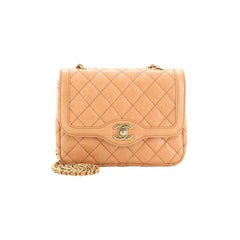 Chanel Two Tone Flap Bag Quilted Caviar Mini