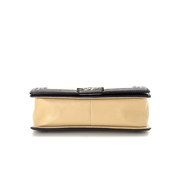 Chanel twotone Medium Boy Bag For Sale at 1stDibs