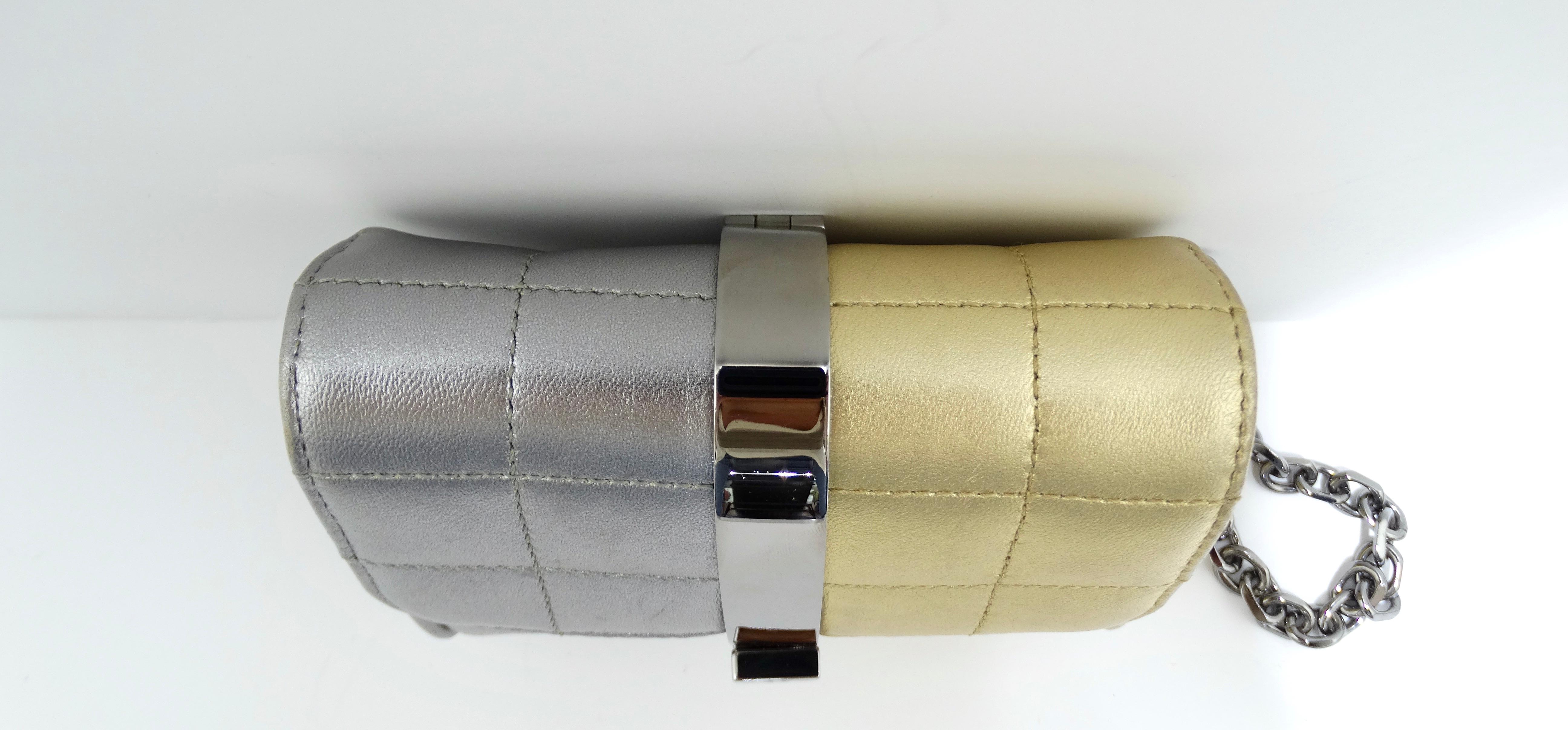 Women's or Men's Chanel Two-tone Metallic Wrist Clutch