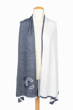 Chanel two-tone scarf