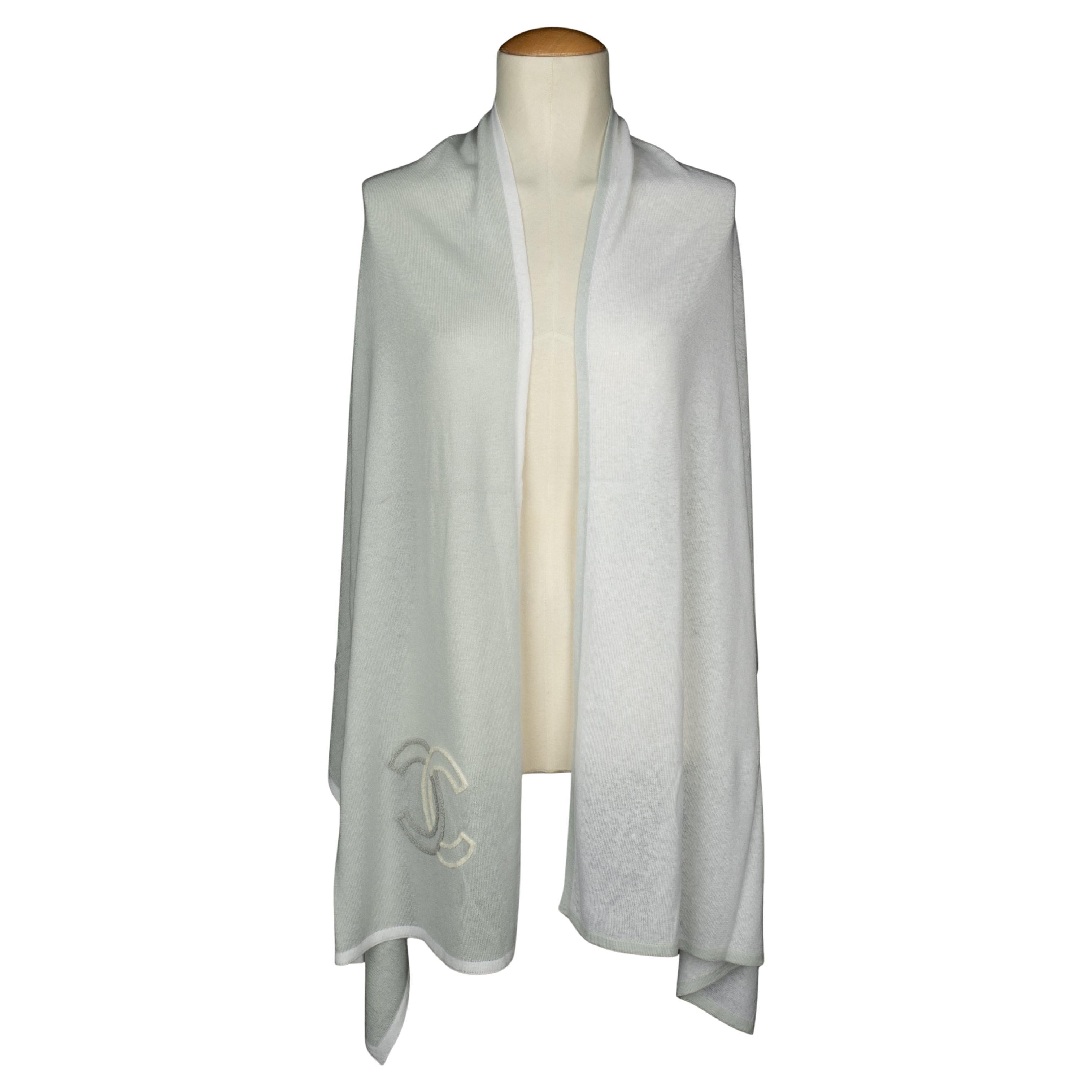 Chanel two-tone scarf