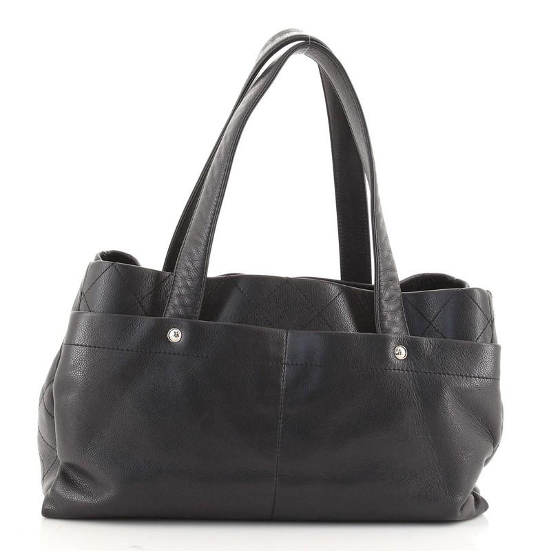 Nero Chanel Ultimate Executive Tote Caviar Large