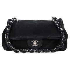 Chanel Ultimate Stitch Akkordeon-Tasche Gesteppt Nubuck Medium