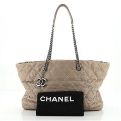 Chanel Ultimate Stitch Aged Chain Tote gestepptes Kalbsleder groß