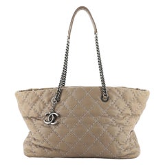 Chanel Ultimate Stitch Aged Chain Tote Quilted Calfskin Large
