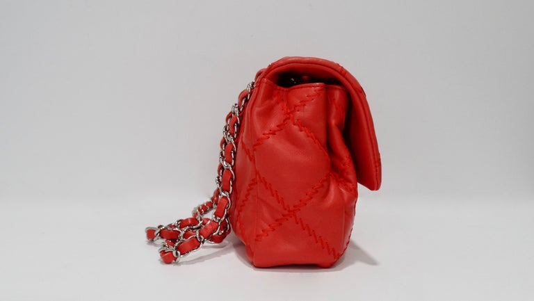 Red Chanel Ultimate Stitch Flap Bag