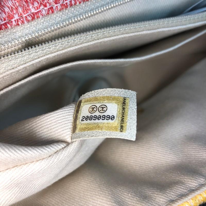 Chanel Ultimate Stitch Flap Bag Multicolor Quilted Jersey Medium In Good Condition In NY, NY