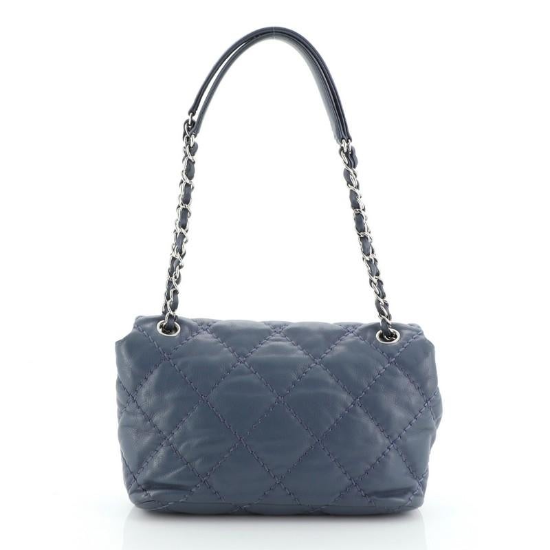 Chanel Ultimate Stitch Flap Shoulder Bag Quilted Lambskin Small  In Good Condition In NY, NY