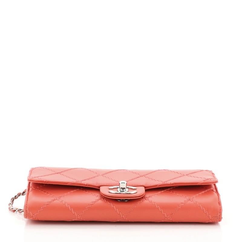 Women's or Men's Chanel Ultimate Stitch Wallet on Chain Quilted Lambskin East West