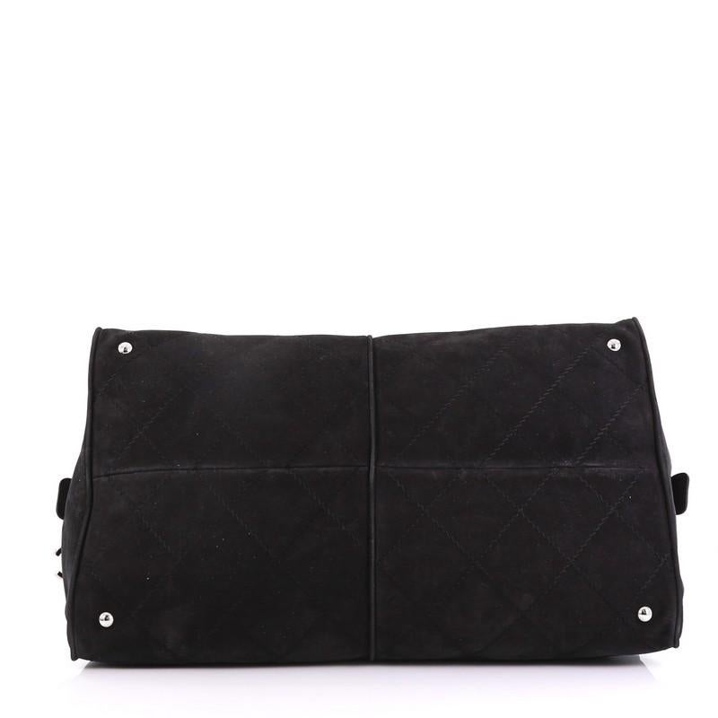 Women's or Men's Chanel Ultimate Stitch Weekender Quilted Nubuck
