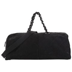 Chanel Ultimate Stitch Weekender Quilted Nubuck