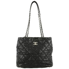 Chanel Ultimate Stitch Zip Tote Quilted Leather Medium