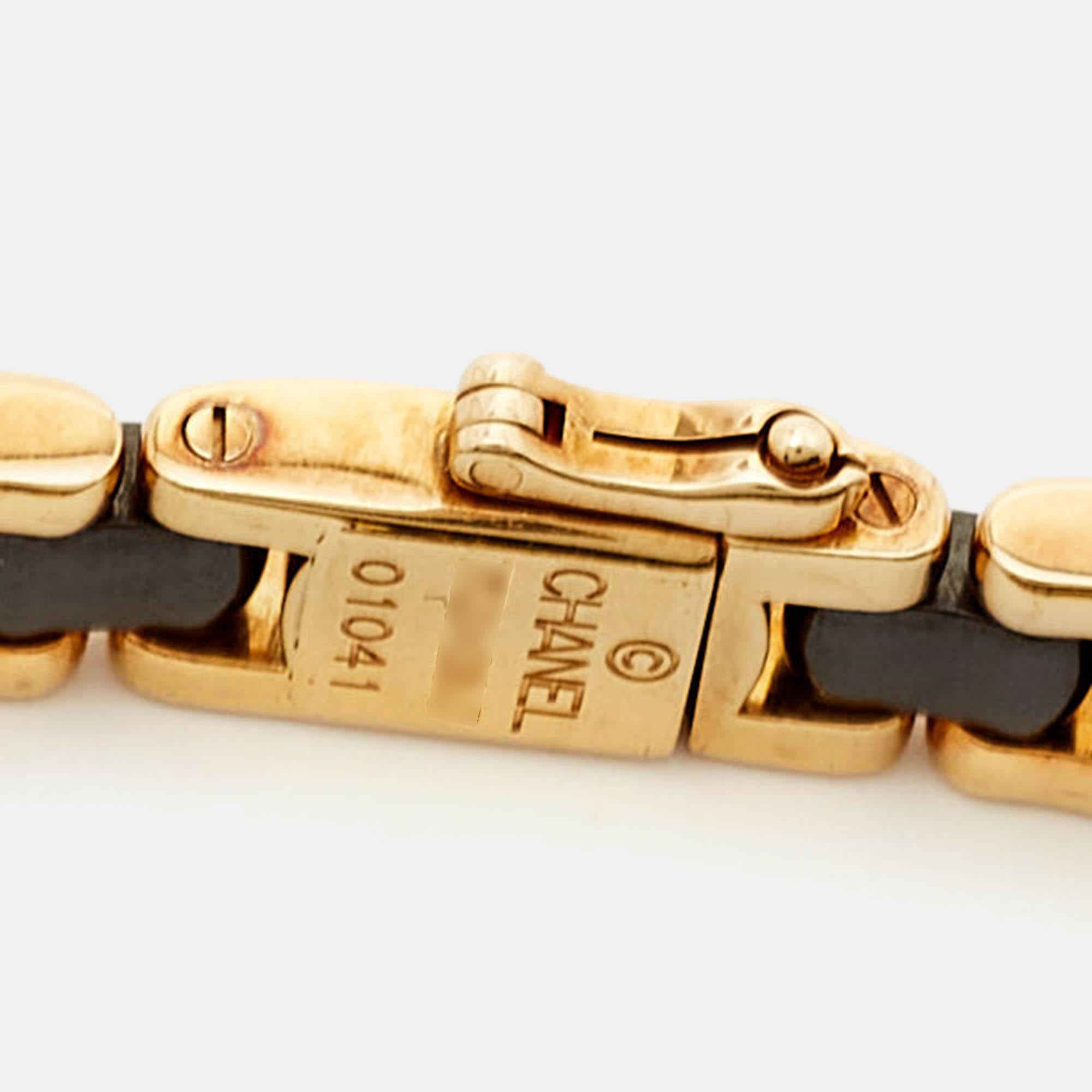 Women's Chanel Ultra Ceramic 18k Yellow Gold Bracelet For Sale