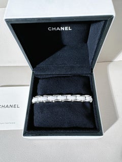 Chanel Ultra Collection Link flexible en or blanc 18 carats et céramique blanche