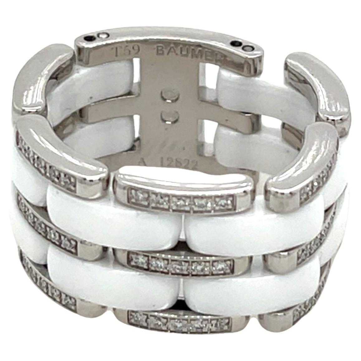 Chanel Ultra Diamond Anello in oro bianco 18ct e ceramica A12822