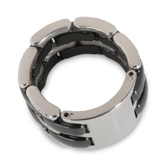 Chanel Ultra Diamond Ring With Black Ceramic in 18KT White Gold 0.37 CTW