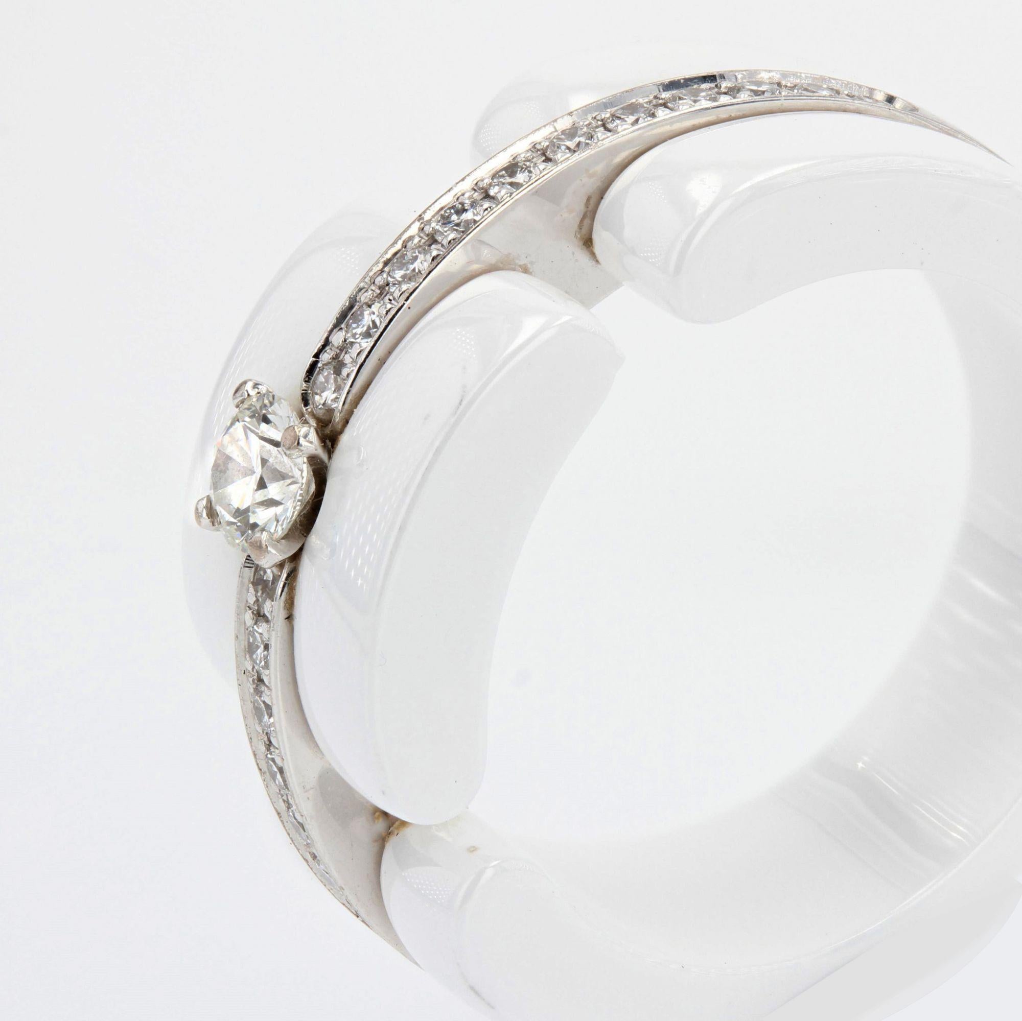 Weier Keramik-Weigoldring mit Ultra-Diamanten von Chanel im Zustand „Hervorragend“ im Angebot in Poitiers, FR