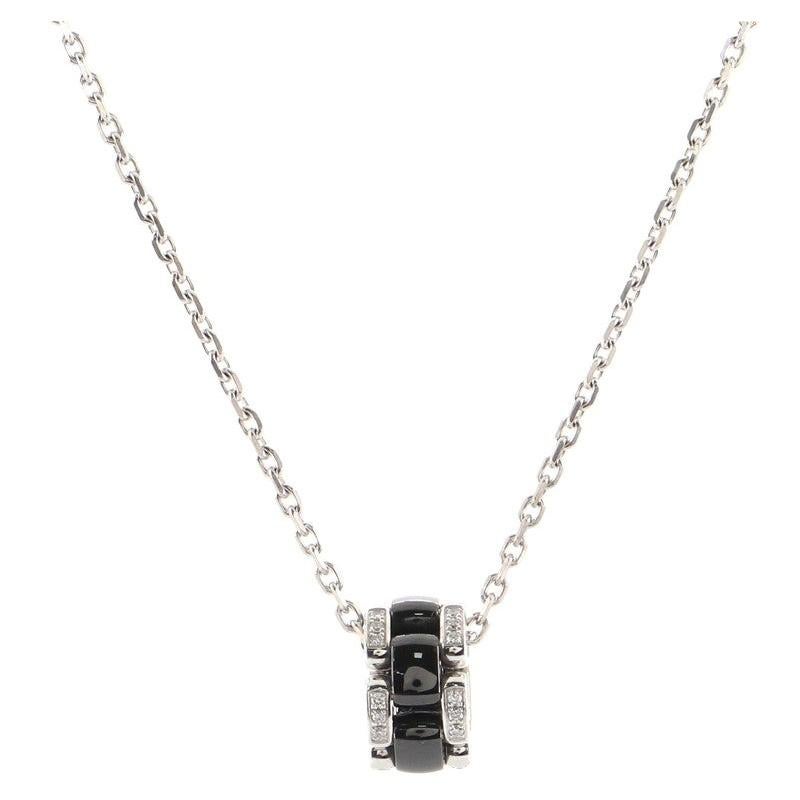 Chanel Ultra Pendant Necklace 18k White Gold with Diamonds and Hematite at  1stDibs