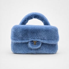 Chanel Ultra Rare 1994 Blue Mink Top Handle Kelly Bag