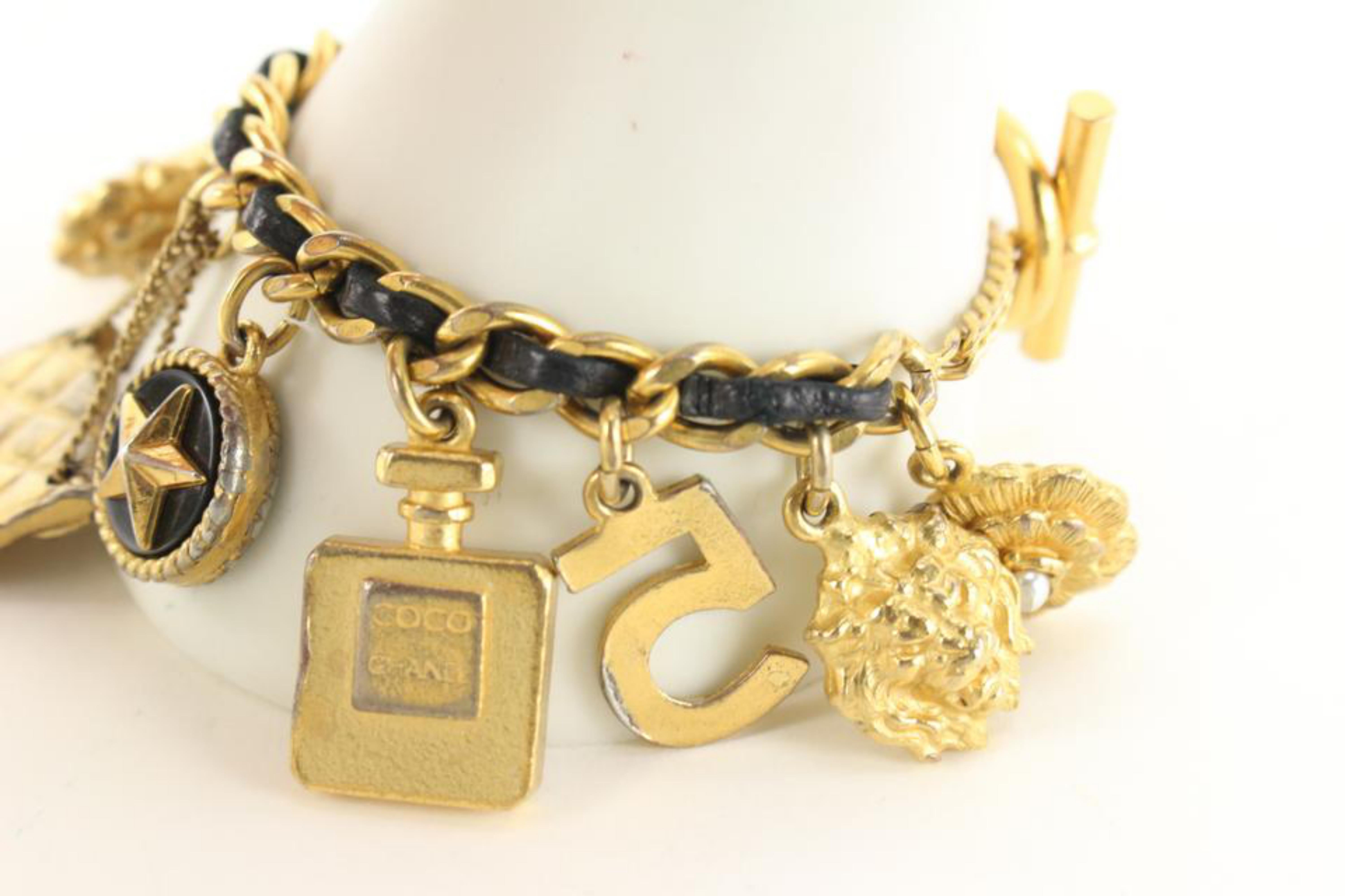 Women's Chanel Ultra Rare 95P Charm Bracelet Chain 1ck1024a For Sale
