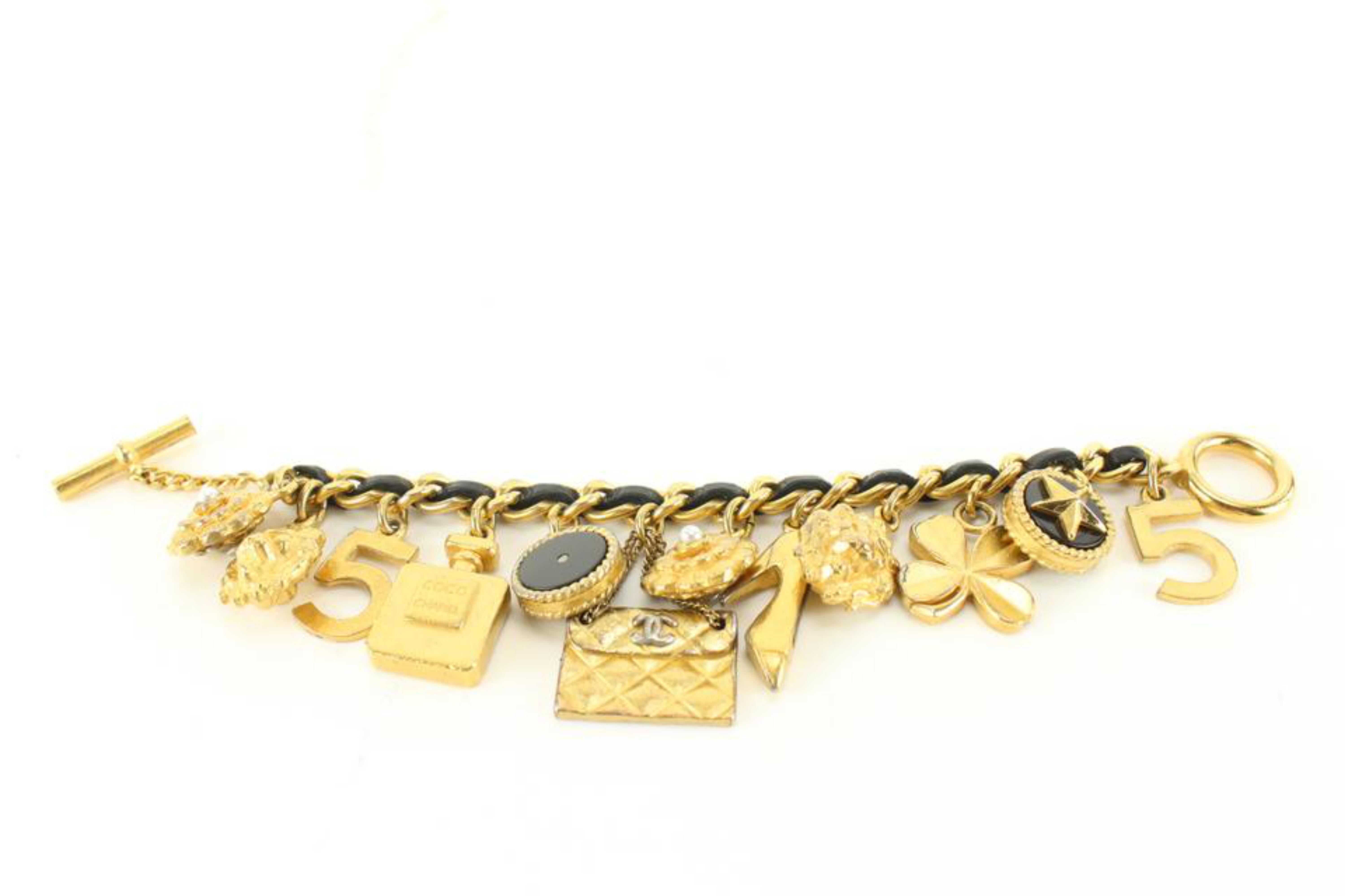 Chanel Ultra Rare 95P Charm Bracelet Chain 1ck1024a For Sale 2