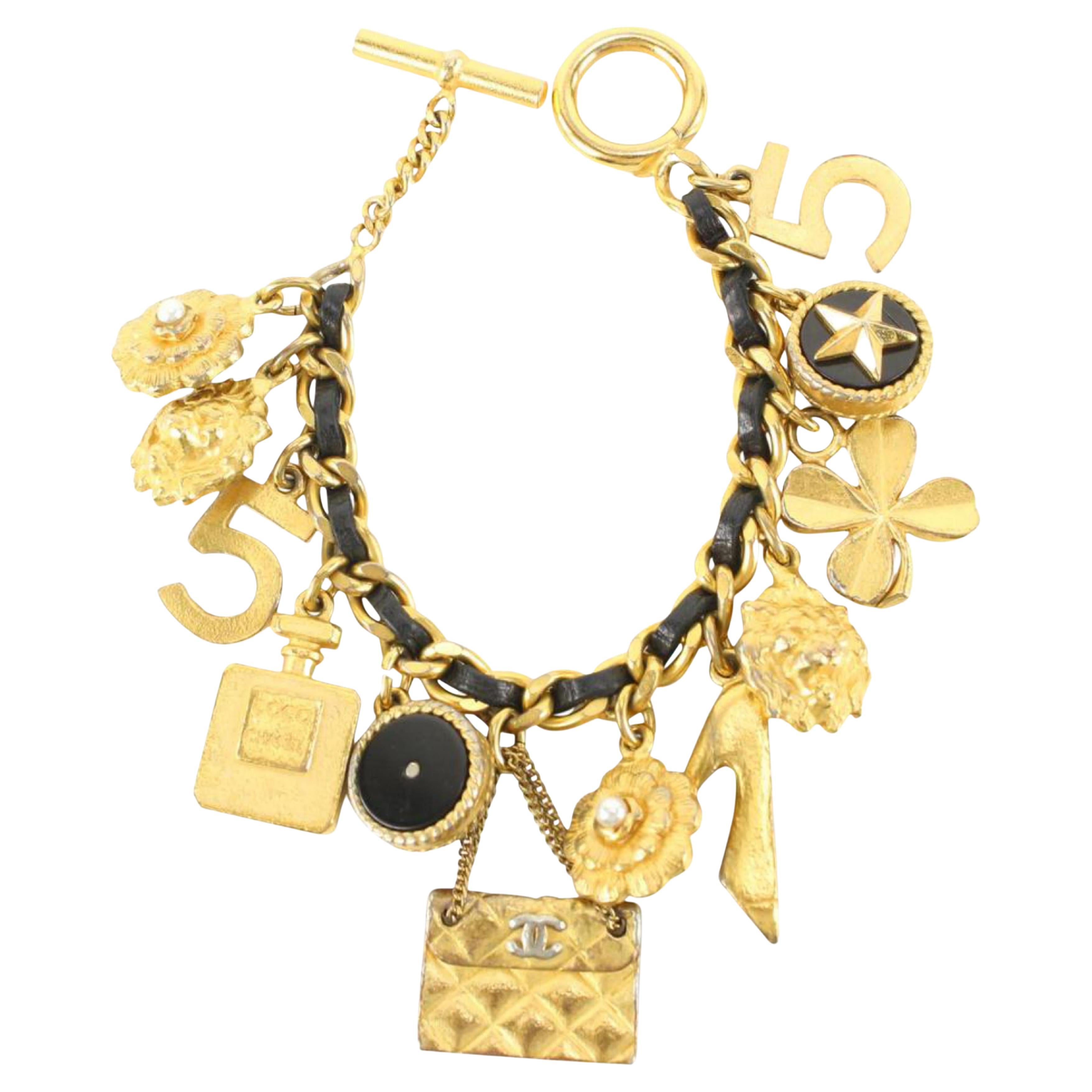 Chanel Ultra Rare 95P Charm Bracelet Chain 1ck1024a