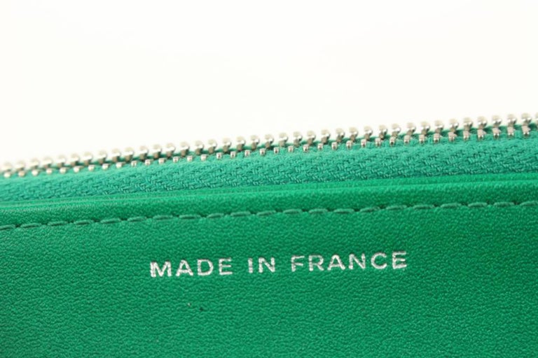 Chanel Ultra Rare Emerald Green Alligator Wallet on Chain SHW WOC 46cz414s