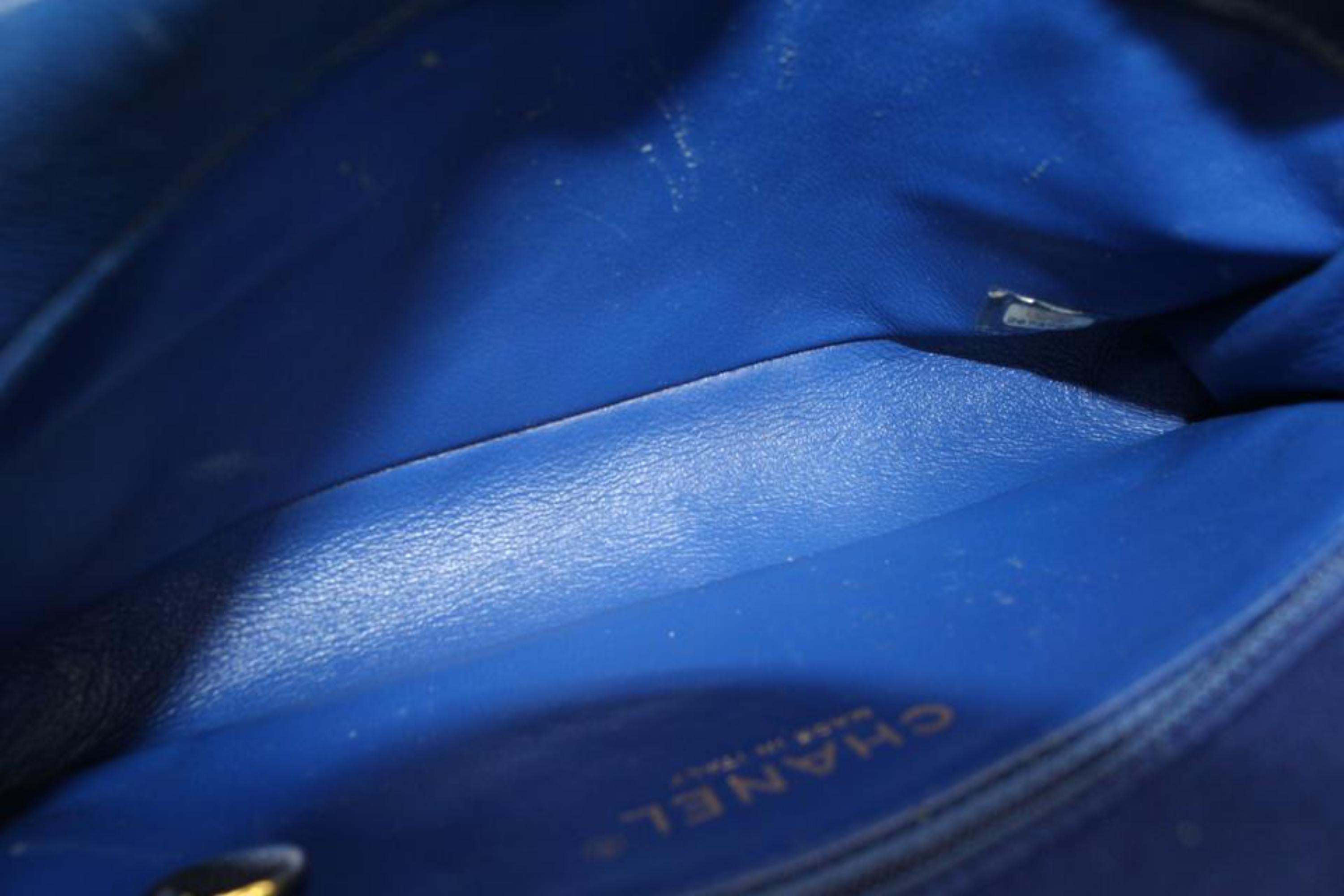Chanel Ultra Rare Royal Blue Cotton Jersey Diana Flap Bag 19ck311s 6