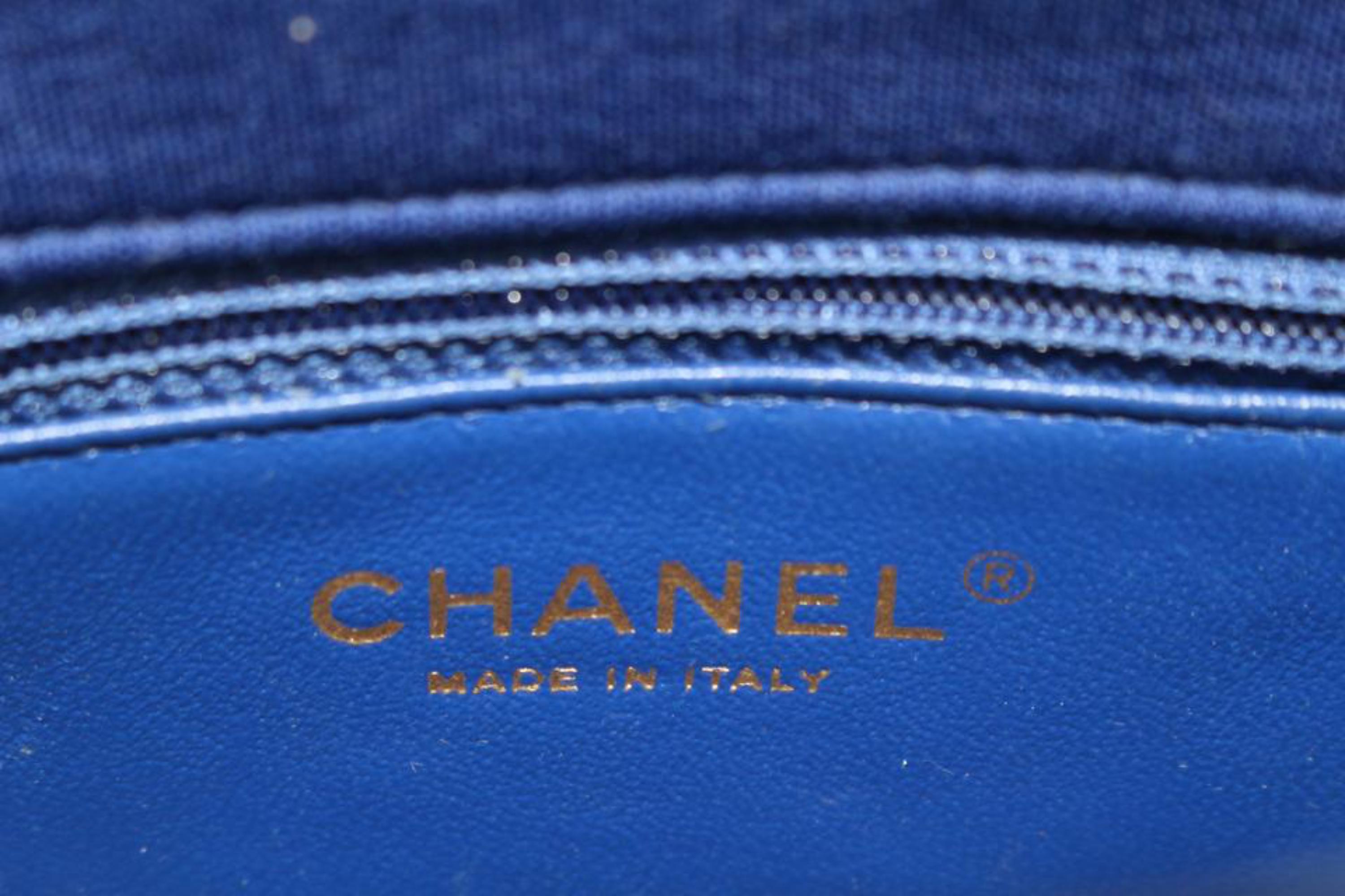 Chanel Ultra Rare Royal Blue Cotton Jersey Diana Flap Bag 19ck311s 5