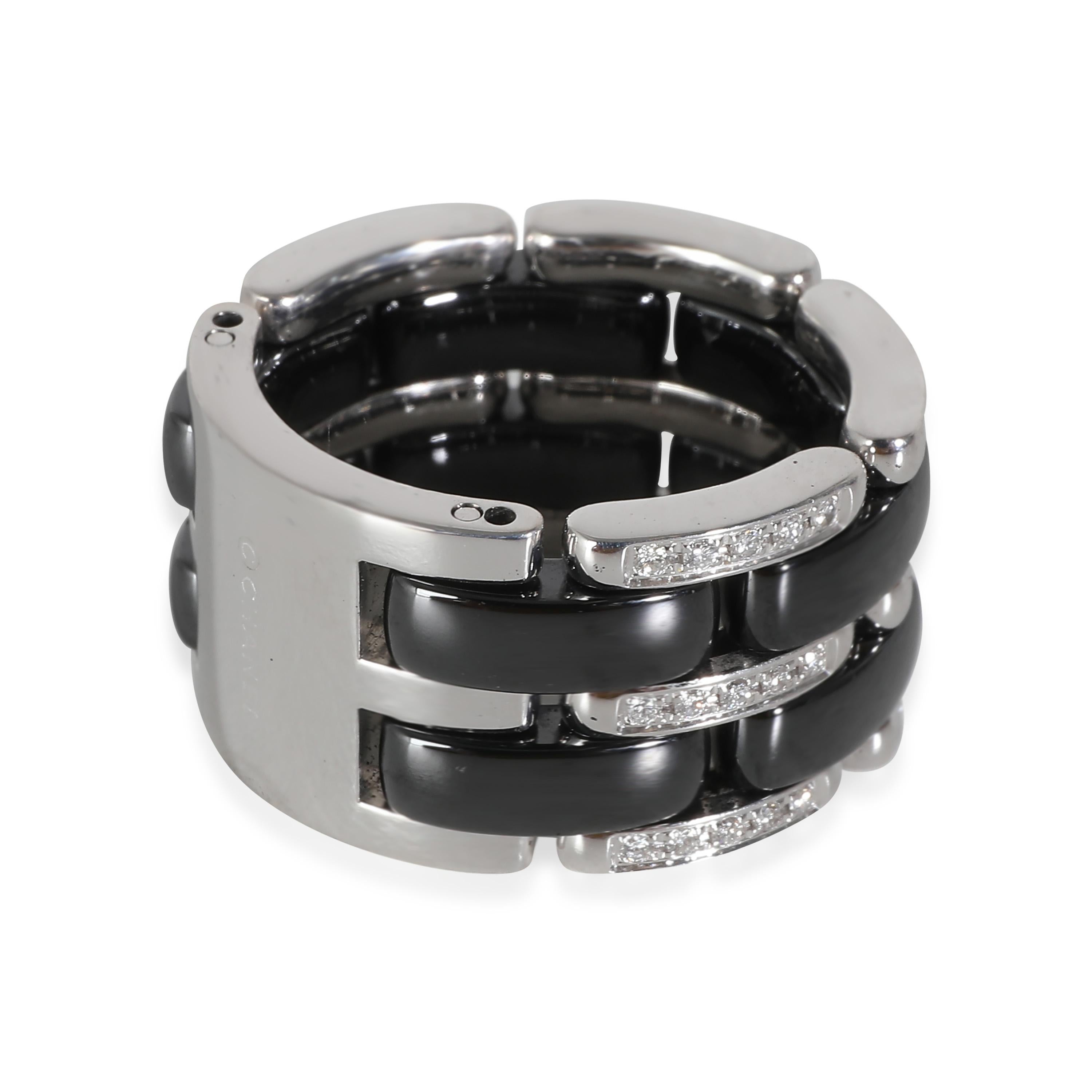 Chanel Ultra Ring in 18K 18K White Gold 0.37 CTW In Excellent Condition For Sale In New York, NY