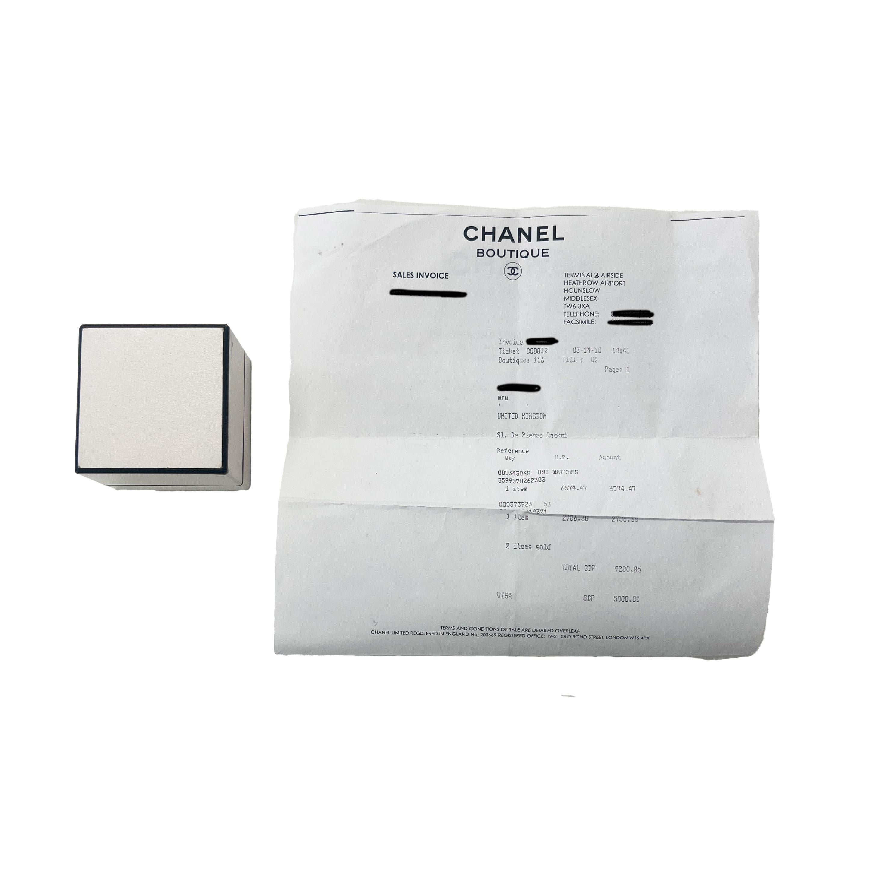 Women's Chanel Ultra Ring in 18K 18K White Gold 0.37 CTW For Sale