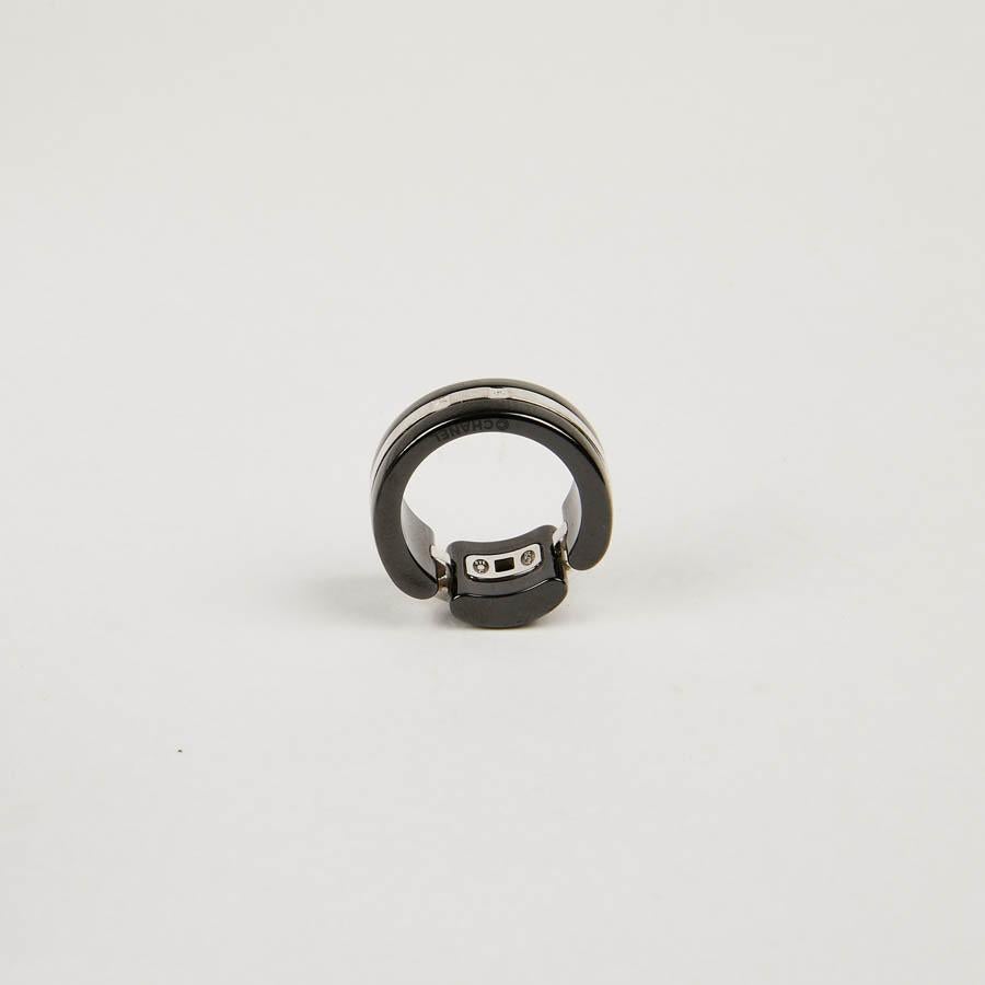 chanel black ring