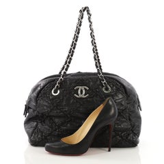 Chanel Ultra Stitch Bowling Bag Quilted Calfskin Large