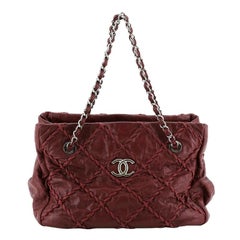 Chanel Ultra Stitch Chain Tote Leather