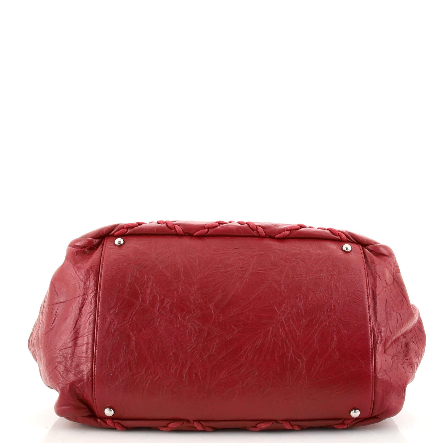 Chanel Ultra Stitch Kette Tote Gestepptes Kalbsleder im Zustand „Gut“ in NY, NY