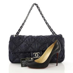 Chanel Ultra Stitch Flap Bag Quilted Calfskin Jumbo