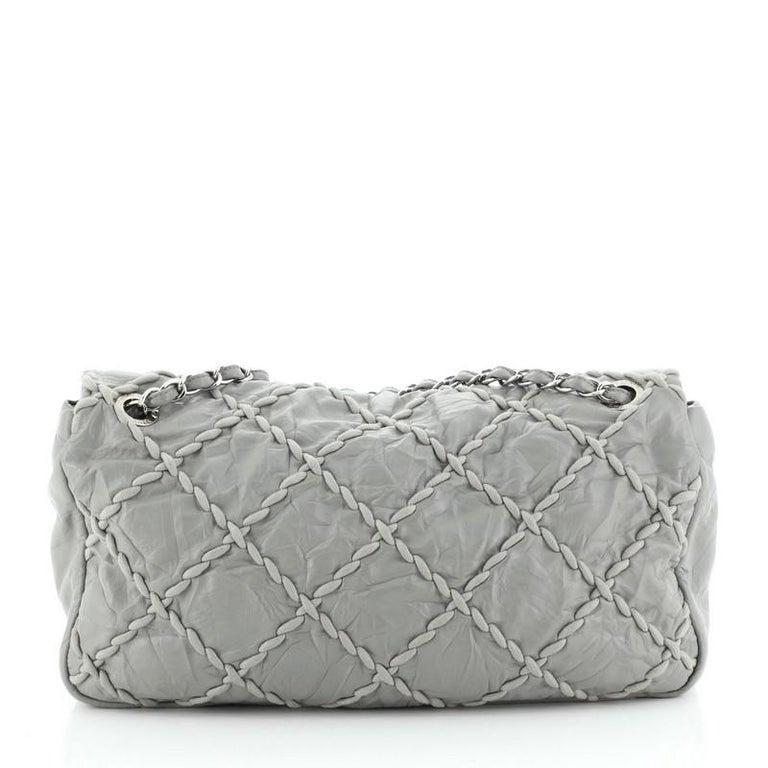 Chanel Ultra Stitch Flap Bag Quilted Calfskin Jumbo at 1stDibs