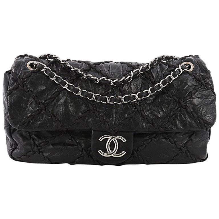 Chanel Ultra Stitch Flap Bag Quilted Calfskin Jumbo