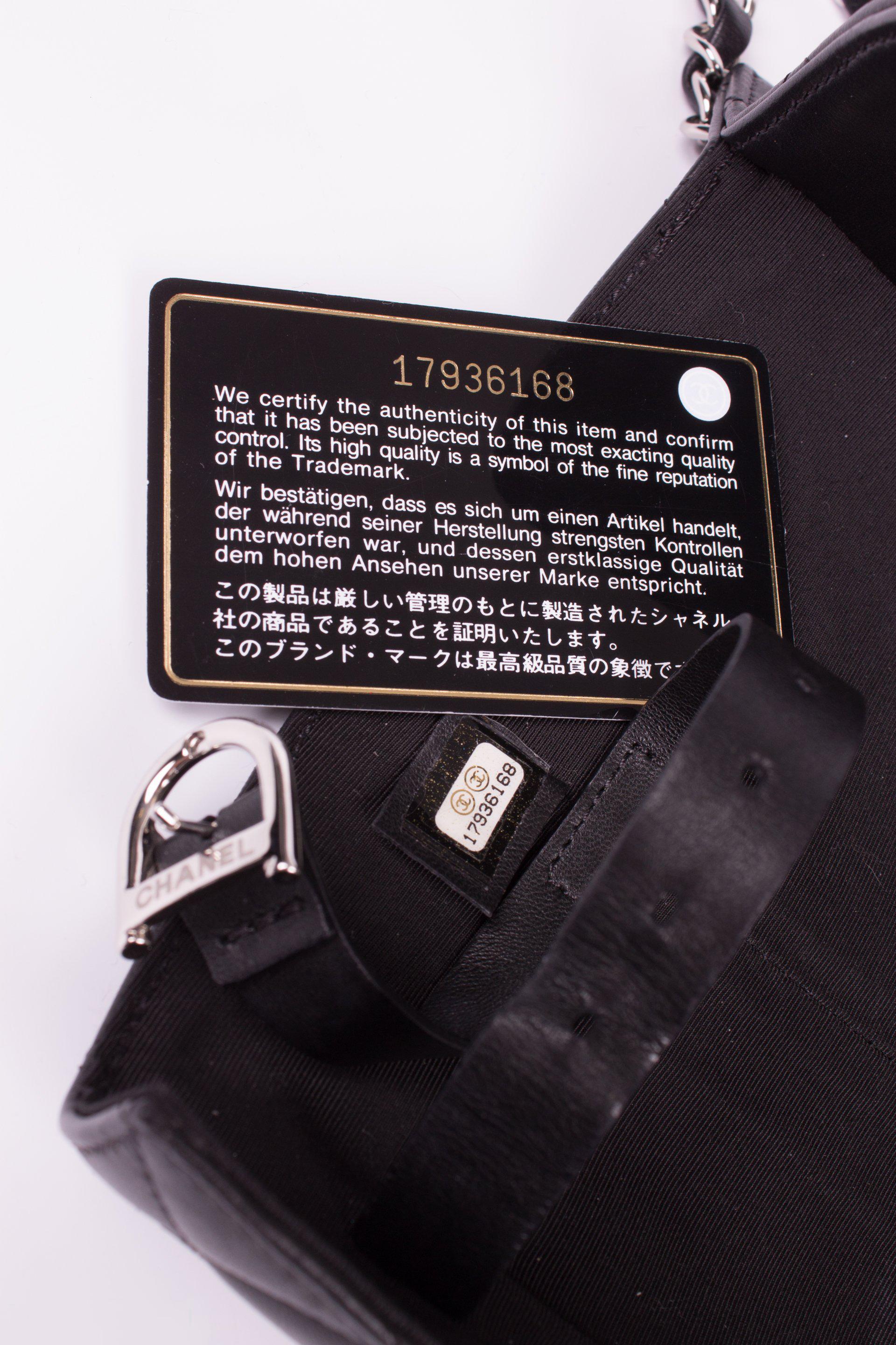 Women's or Men's Chanel Umbrella Case Single Flap Bag - black leather
