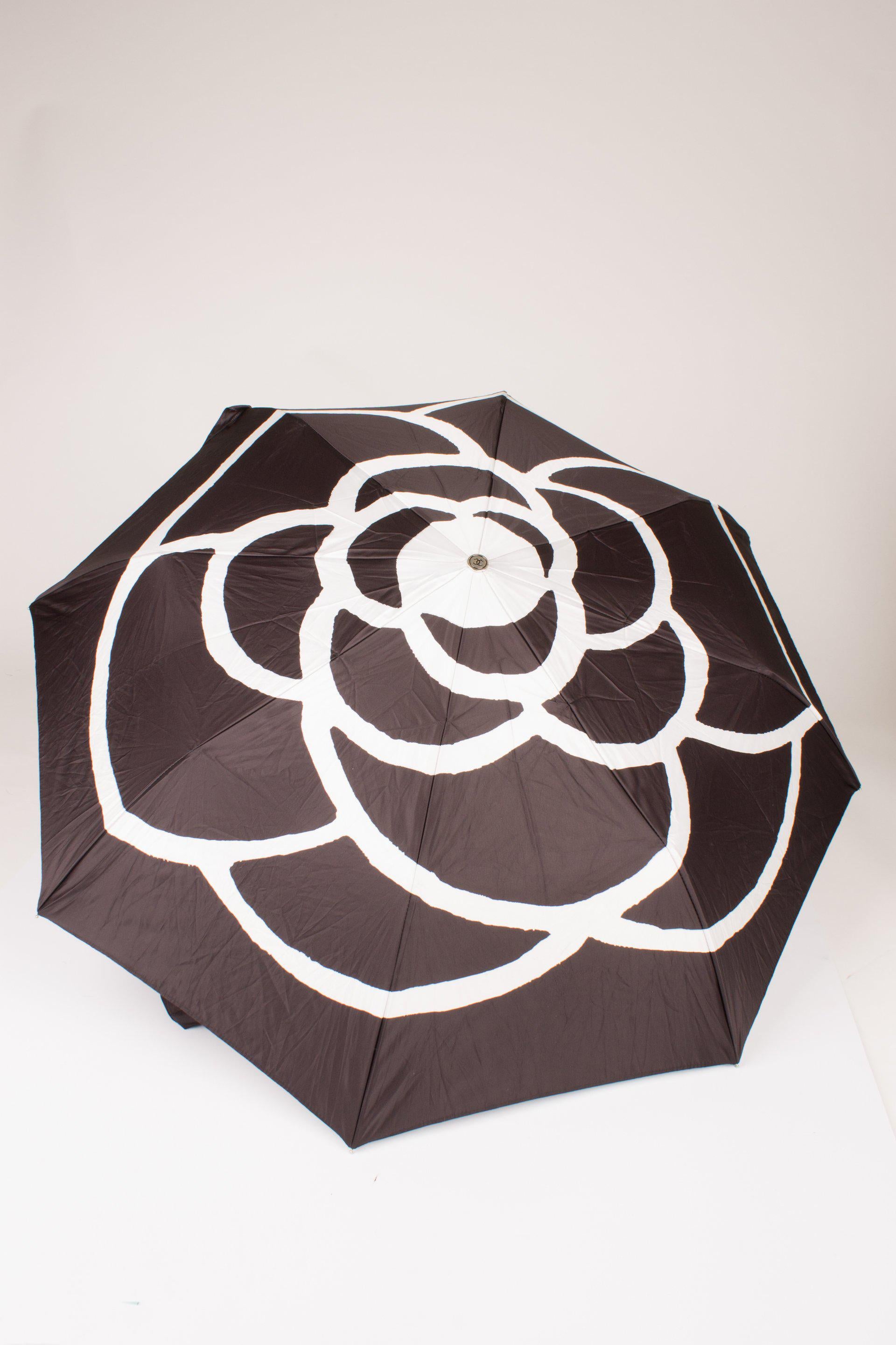 Chanel Umbrella Case Single Flap Bag - black leather 2