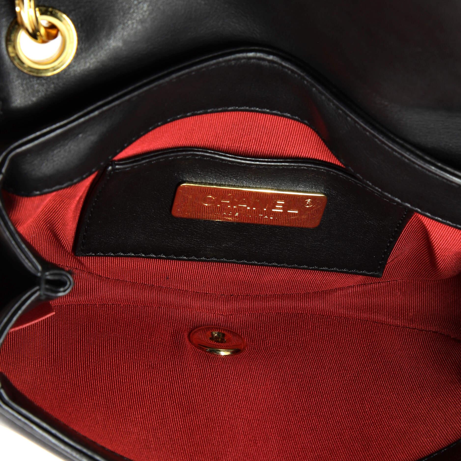 Chanel Underline Saddle Flap Bag Quilted Calfskin Mini 2