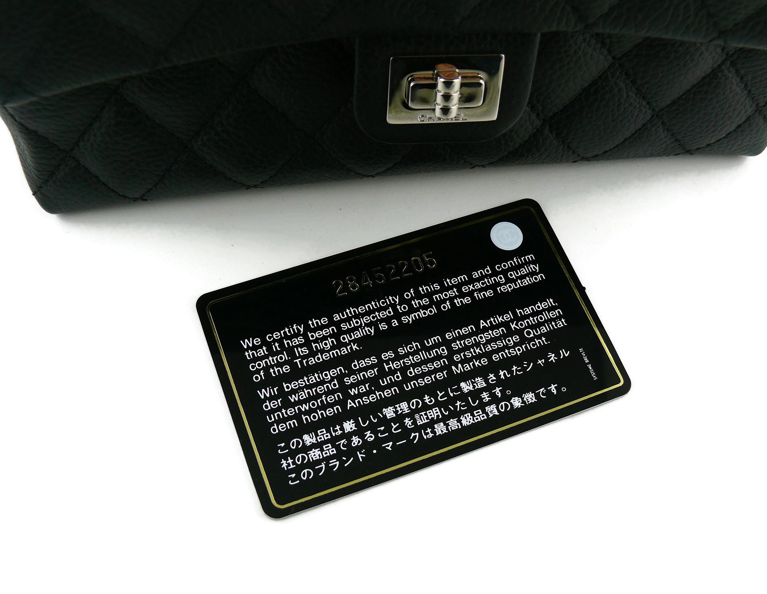 Chanel Uniform Black Quilted Grained Leather Waist-Belt Bag 8