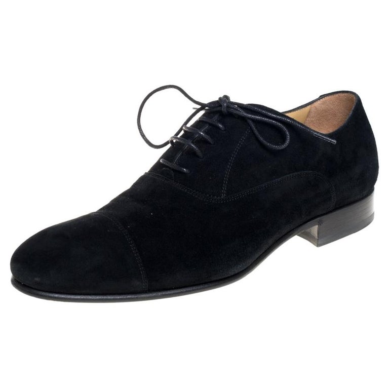 CHANEL Black Suede Men\'s Oxfords Chanel Black Suede Oxfords Size 43 Chanel | TLC US main image 4