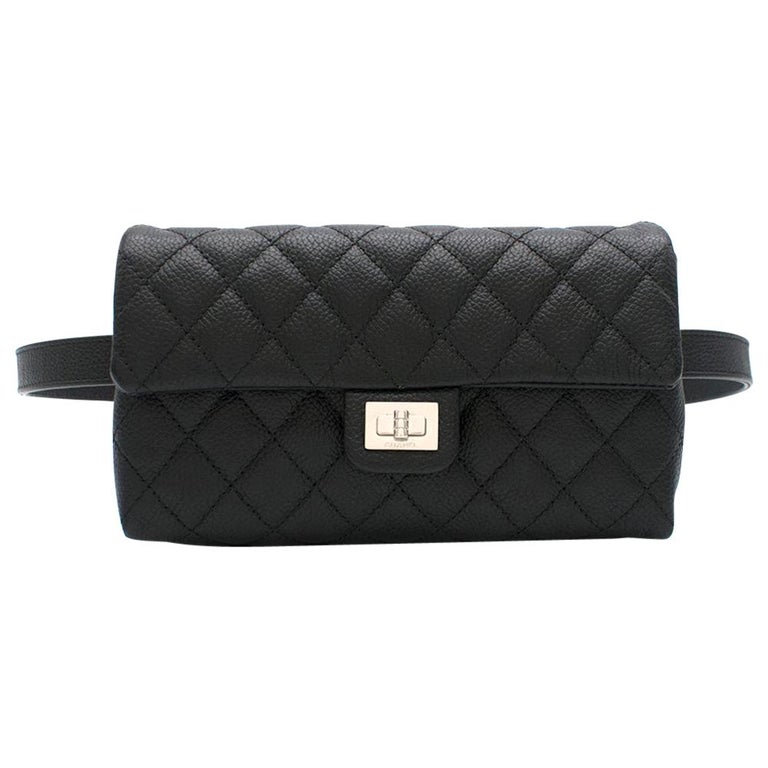 Chanel Uniform Caviar Leather Black Belt Bag at 1stDibs | chanel ...
