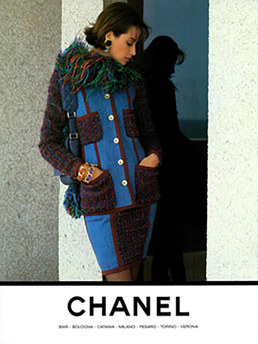 Chanel Extremely Rare 1991 Tweed and Denim Set For Sale 5