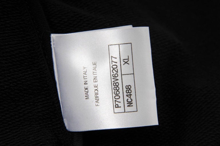 Chanel Unisex 21S Embroidered CC Logo Print Polo Shirt XL M Black White  Crystal