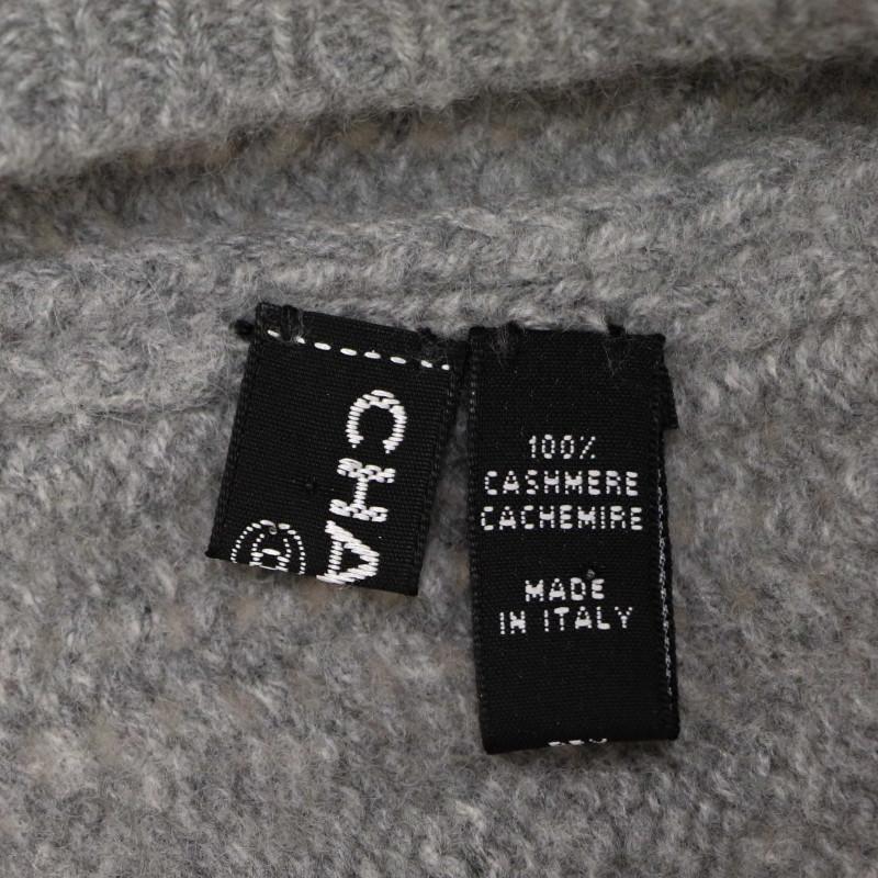 CHANEL Unisex Graue Beanie 1